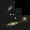 Фото участка неба с изображением различных галактик ;) по форме