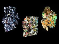 Здесь показан состав 3-х частей метеоритов, упавших на Землю, схожих по минеральному составу с Вестой