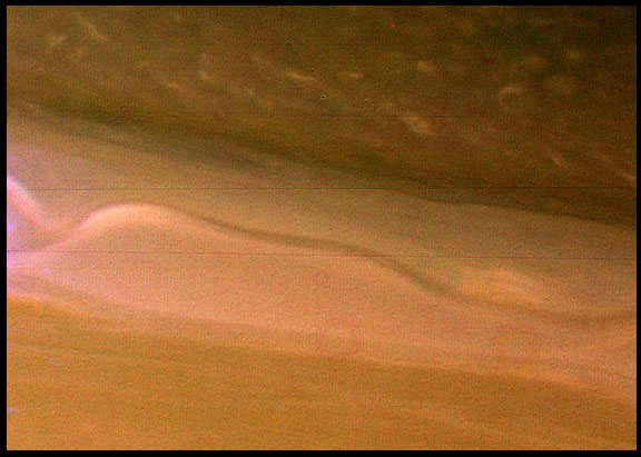 Вихри в атмосфере Сатурна