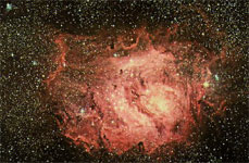 Туманность Лагуна в созвездии Тельца