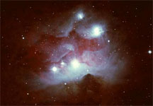 Отражательная туманность NGC 1977 в созвездии Ориона
